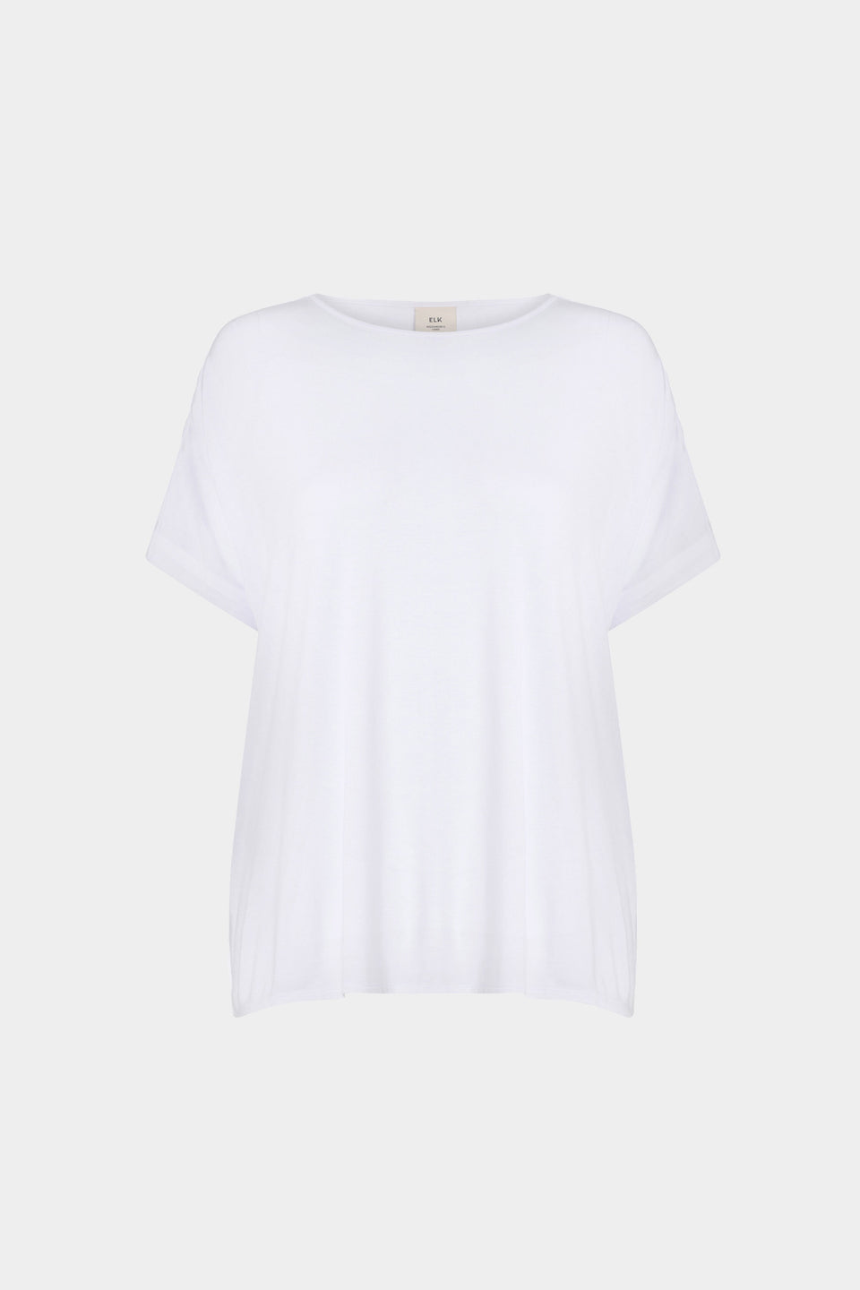 Telse Relaxed Stretch T-shirt Front | WHITE