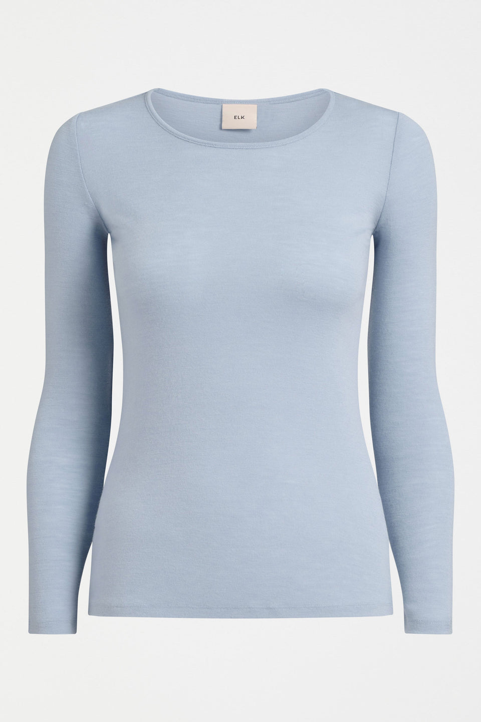 Merino Long Sleeve Top Tops - ELK | PEARL BLUE