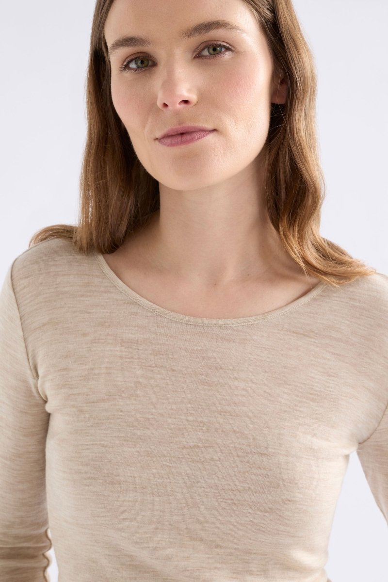 Merino Long Sleeve Top Tops - ELK | FLAX
