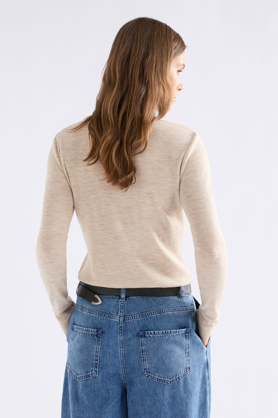 Merino Long Sleeve Top Tops - ELK | FLAX