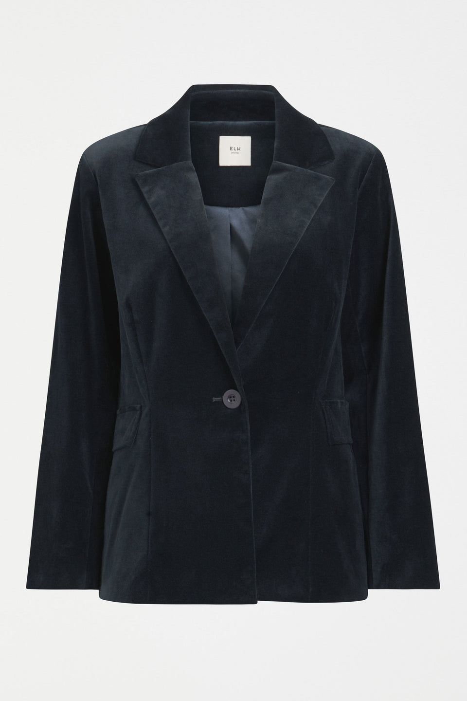 Altes Dark Blue Cut Cord Blazer Jacket Front | CARBON