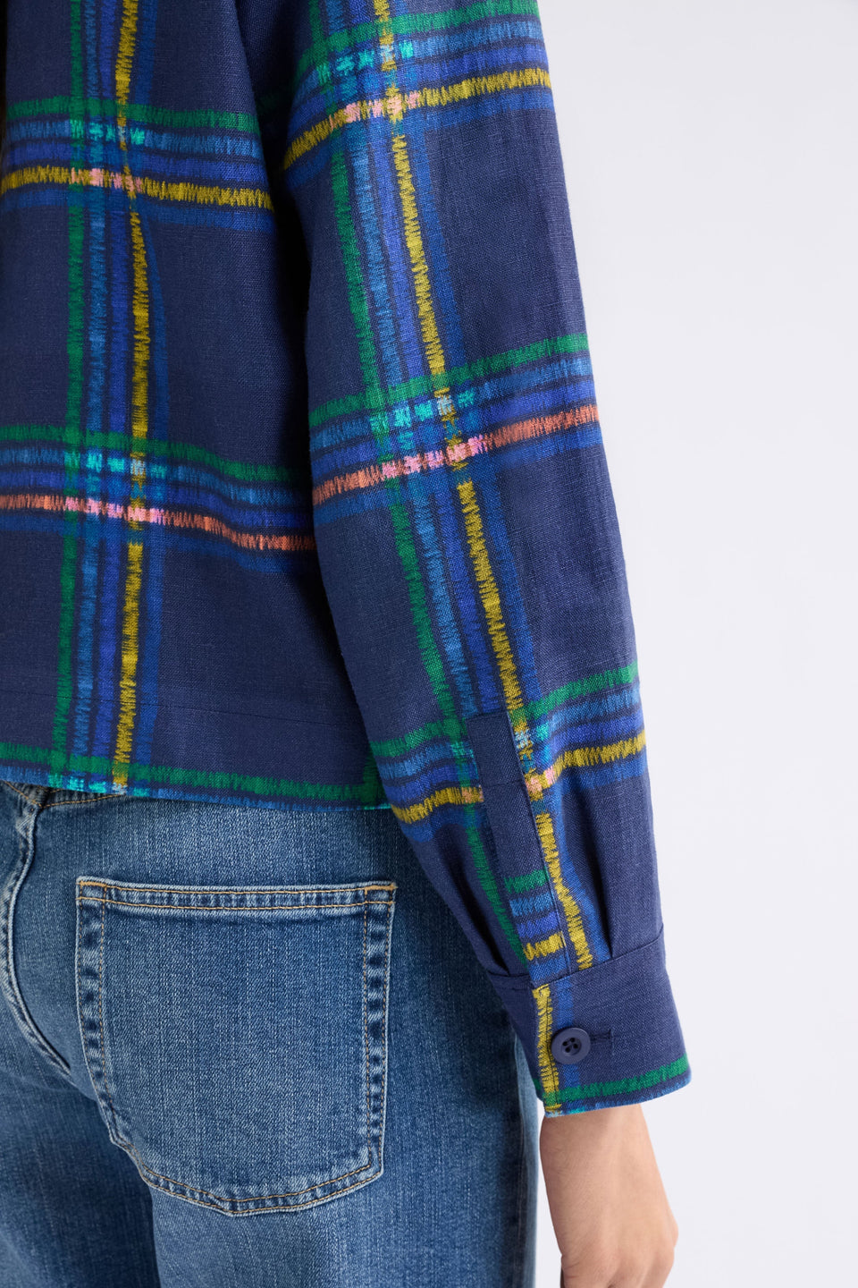 Paimo Jacket on Model Detail Close| ELBA CHECK