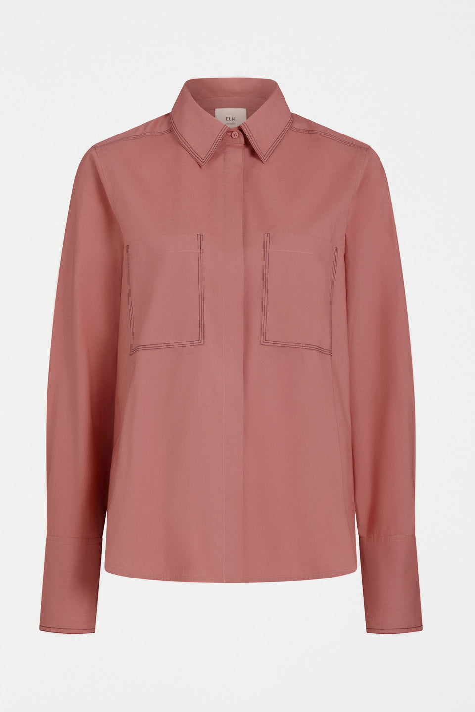 Salli Shirt Flat Lay | CLAY PINK
