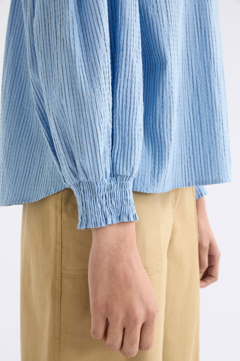 Erden Shirt on Model Sleeve Detail | CHAMBRAY