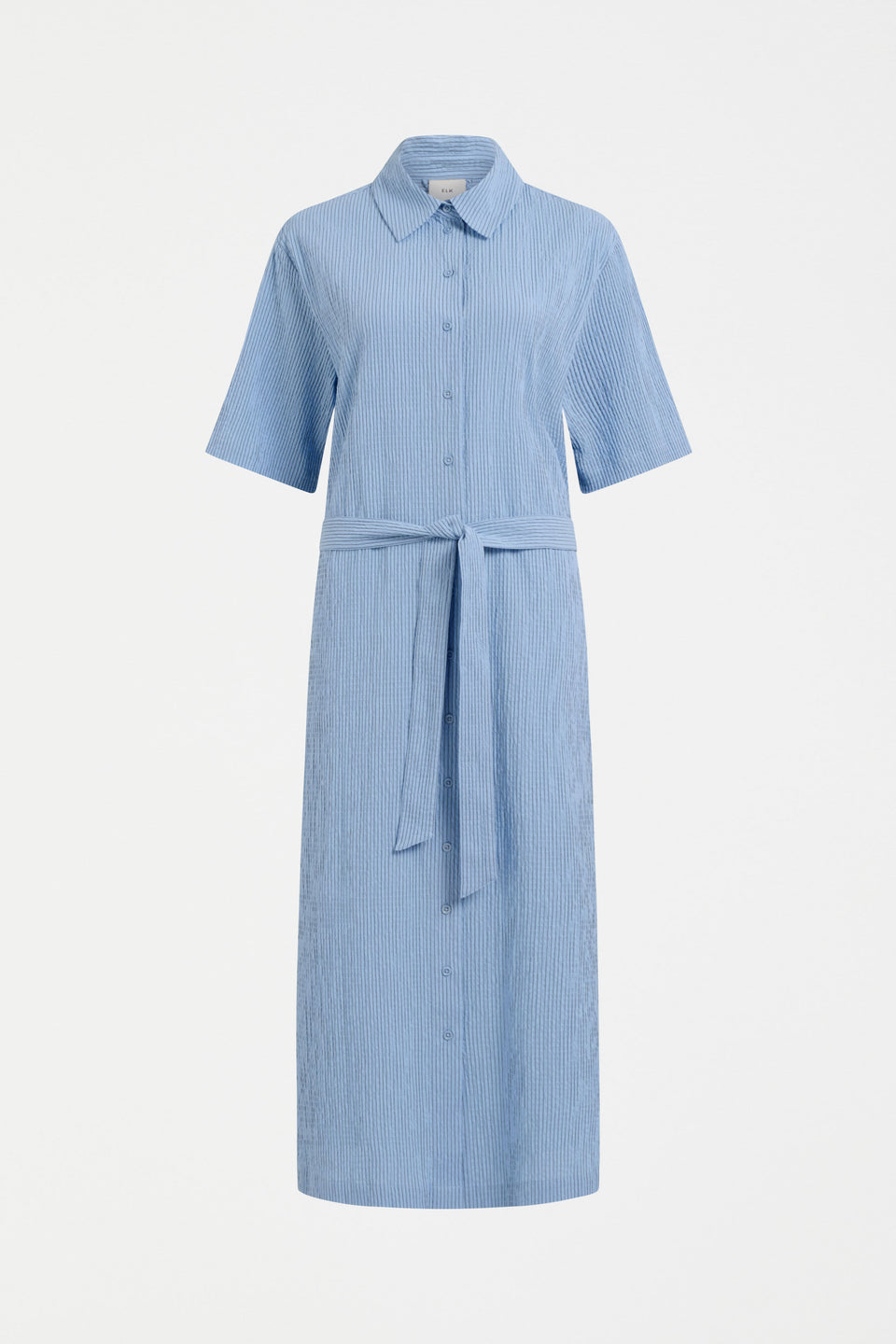 Erden Shirt Dress on Model Full Length Front View | CHAMBRAY