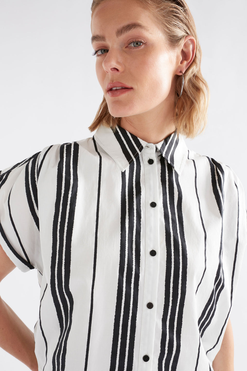 Reza Shirt Tops - ELK | FEZ PRINT WHITE