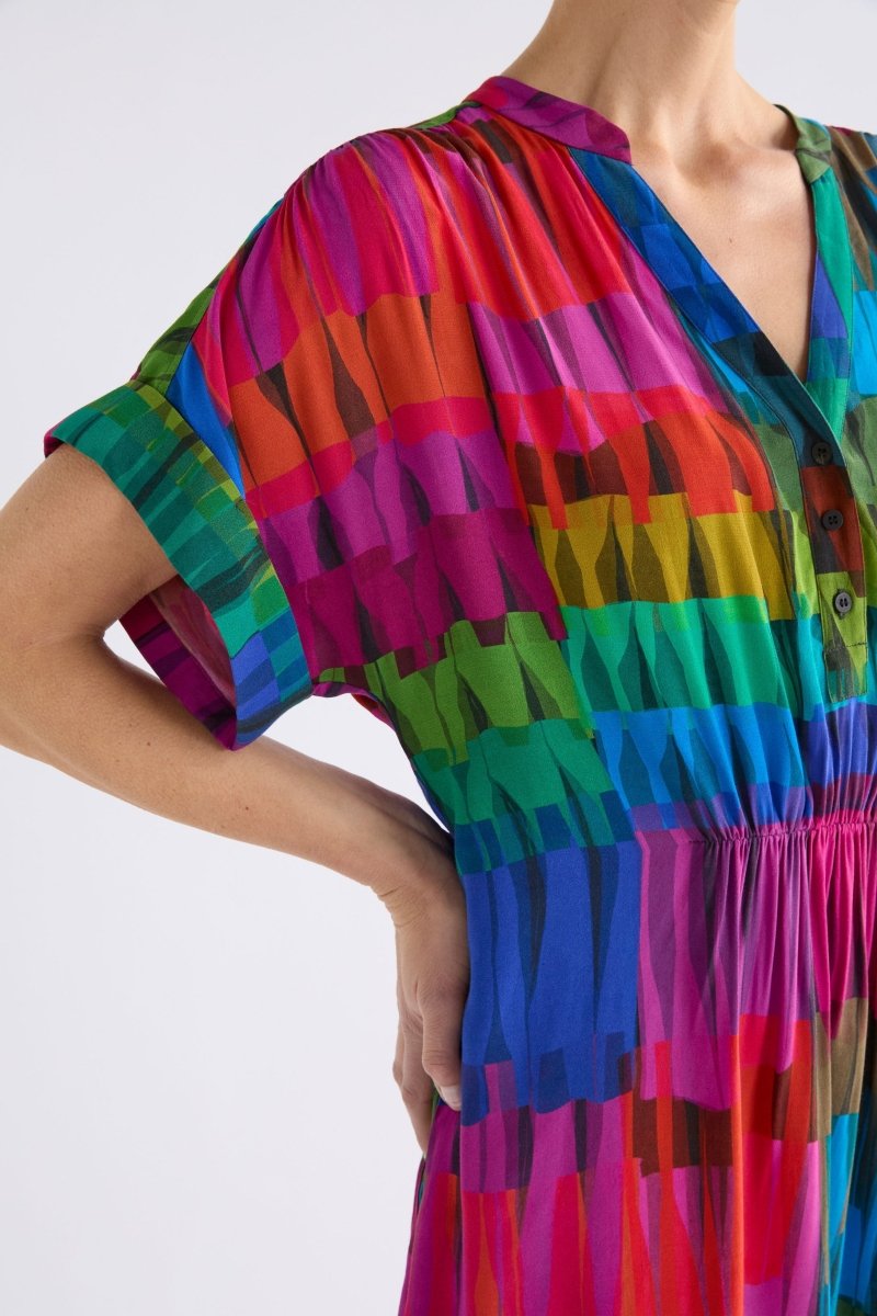 Seka Dress Dresses - ELK | LIND DARK PRINT