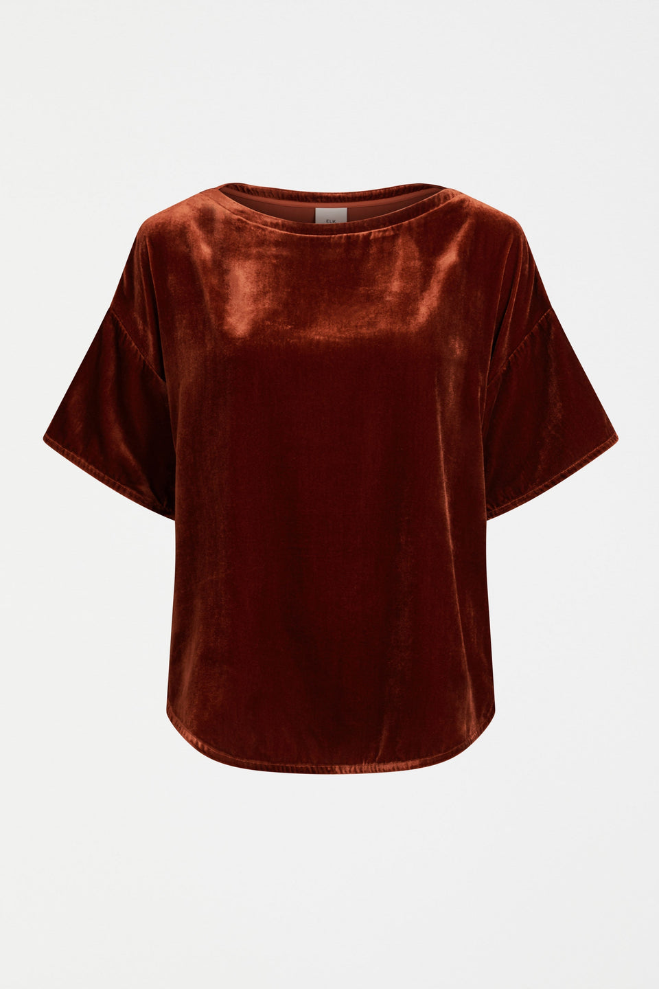 Suuri Boxy Sleeve Drop Shoulder Velvet Top Front | SPICE