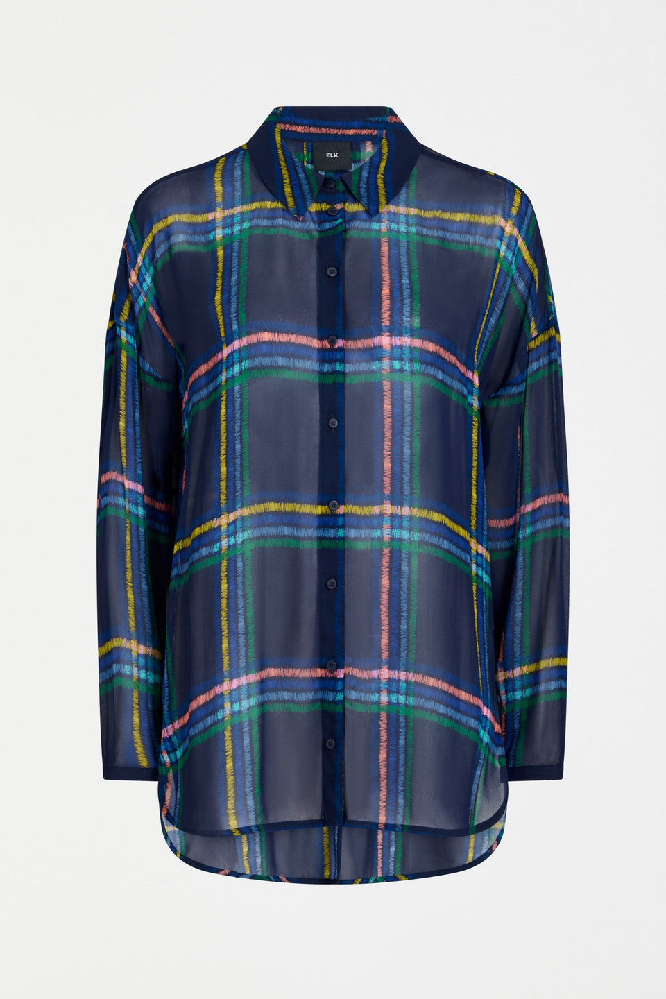 Eir Sheer Shirt Flat Lay | ELBA CHECK