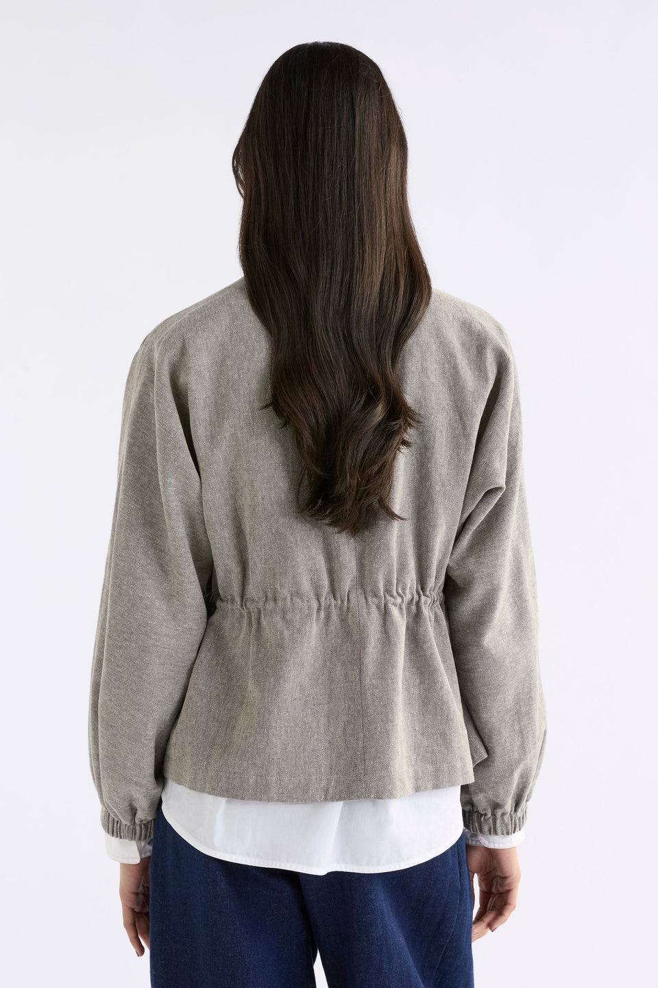 Citte Jacket on Model Back View | GRAPHITE