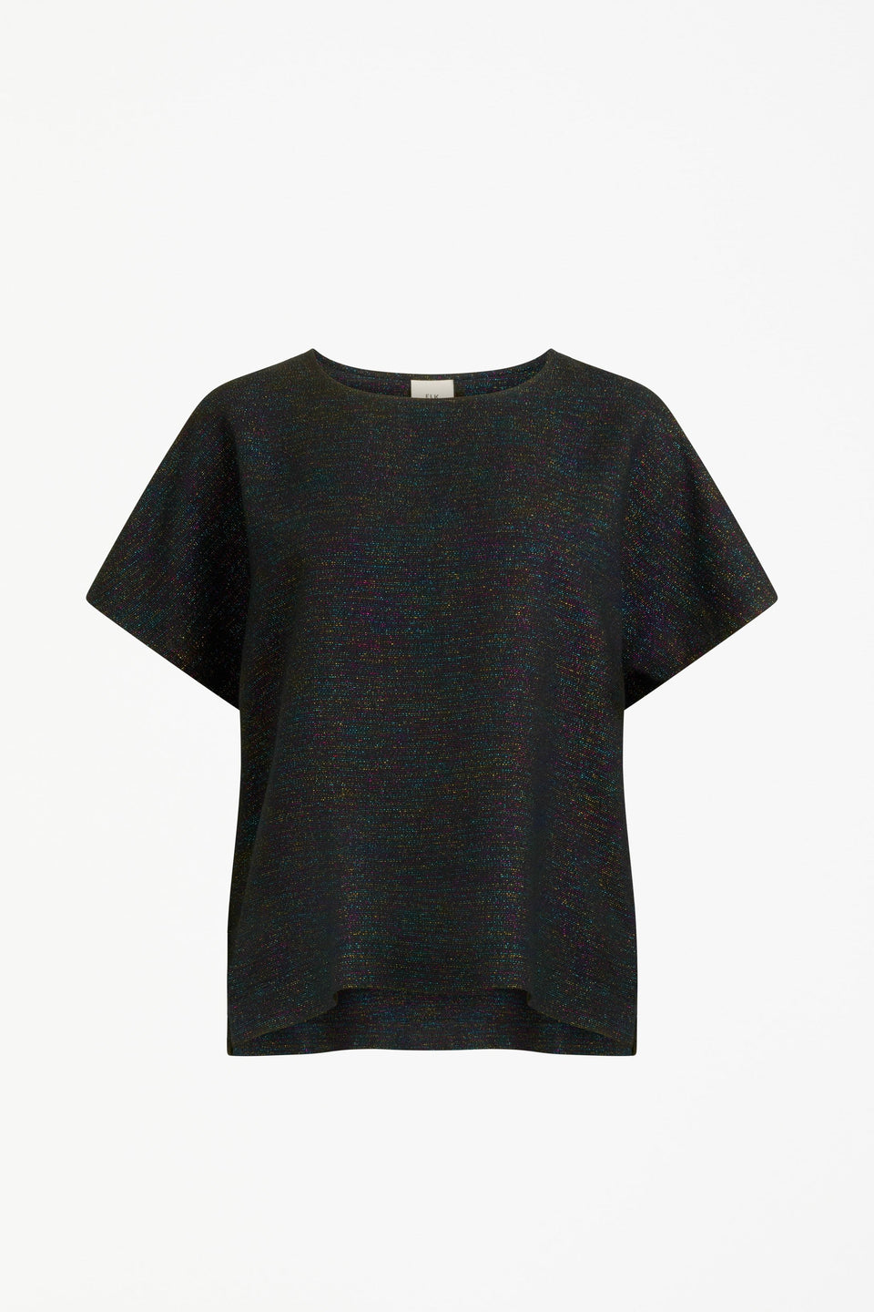 Tulle Top Tops - ELK | BLACK MULTI METALLIC