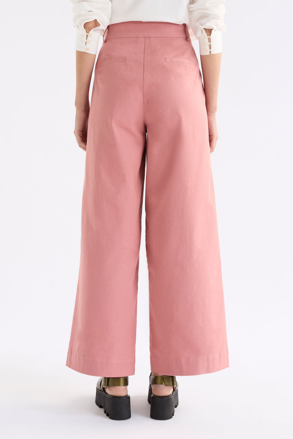 Kudel Pant on Model Back View Full Length | CLAY PINK