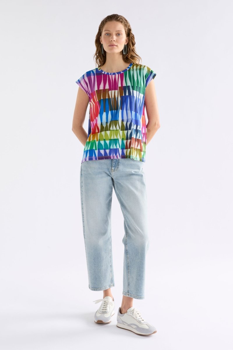 Anden Tee Tops - ELK | LIND LIGHT PRINT