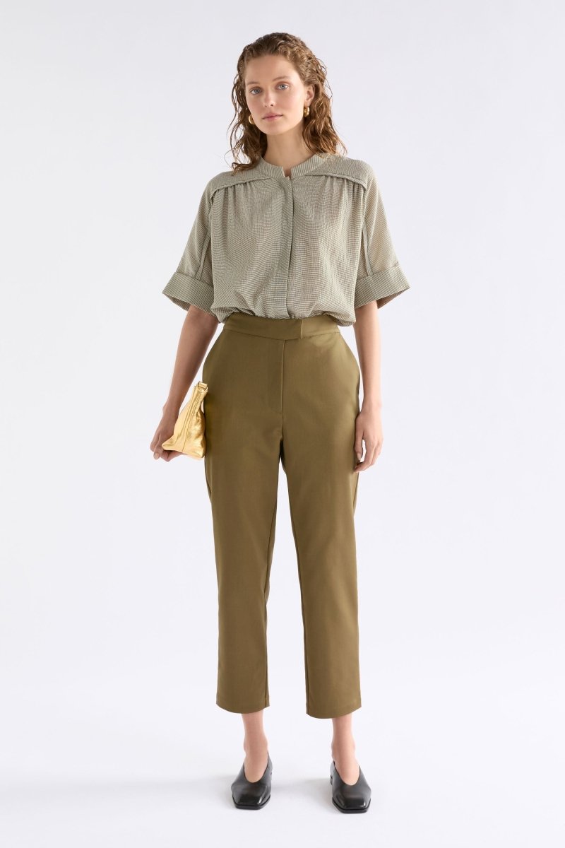 Porta Shirt Tops - ELK | OLIVE STRIPE