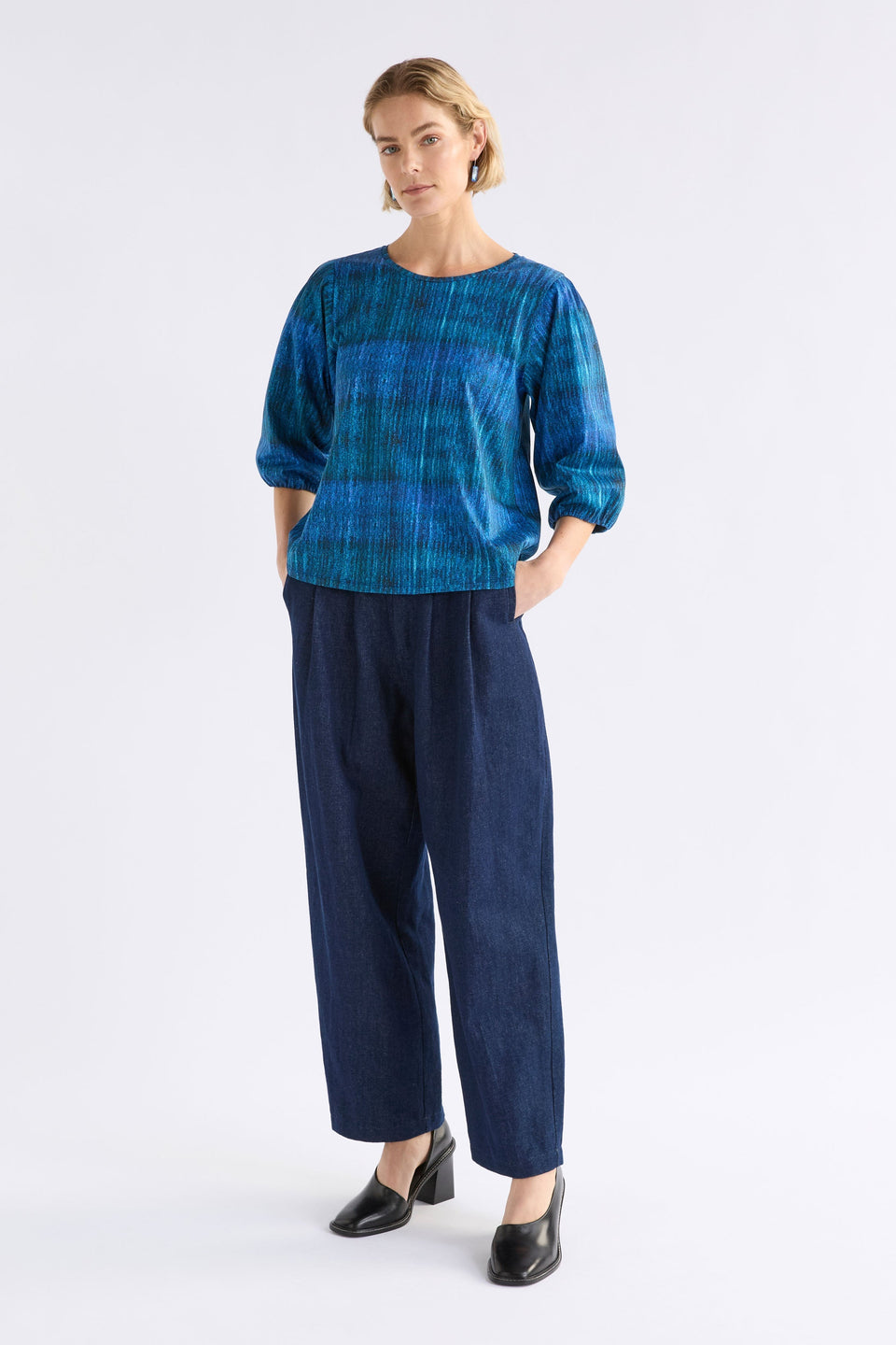 Maer Tee on Model Full Length styled with pants | MIKKO PRINT