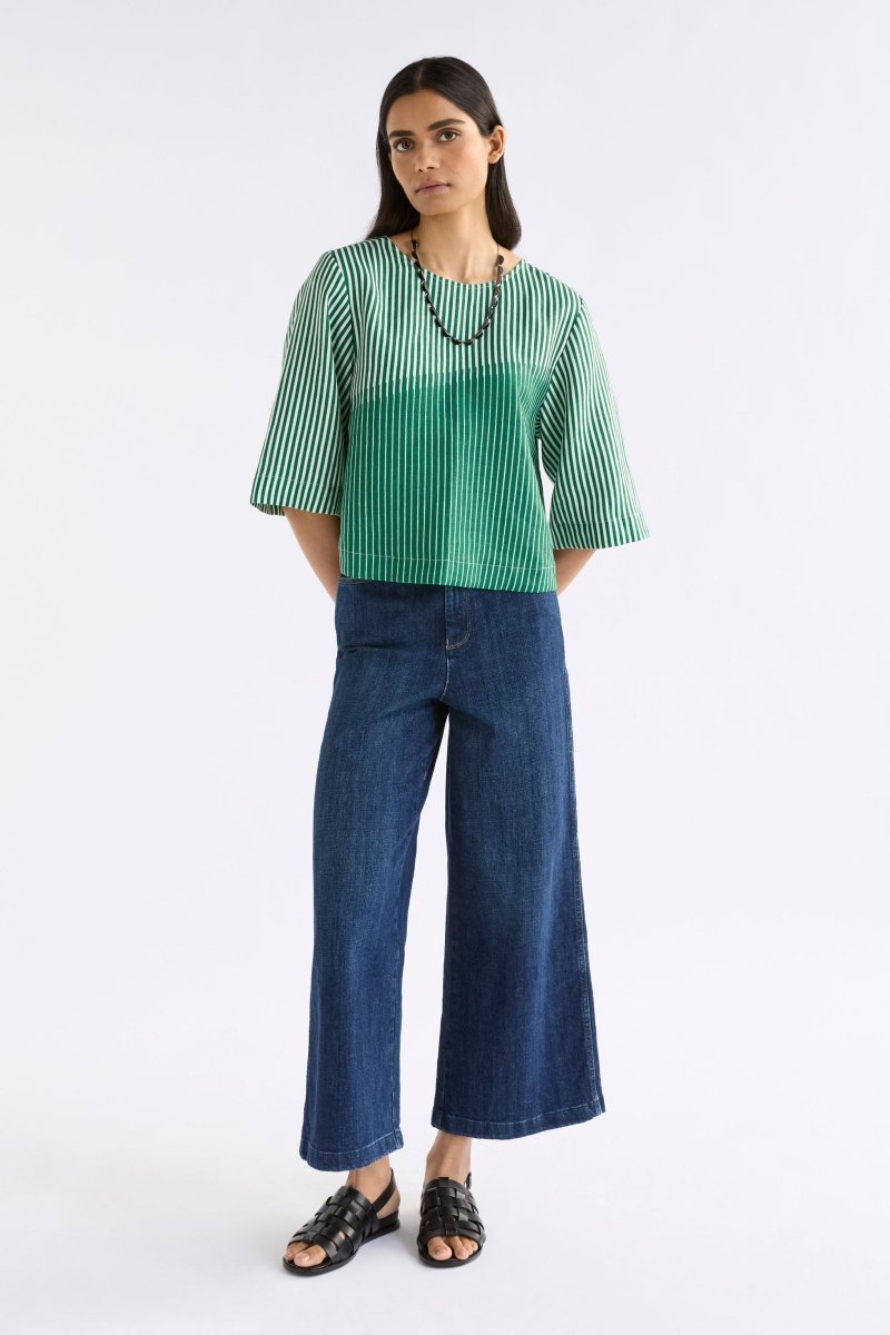 Llinen Top Otler Print Tops - ELK | ORTLER PRINT