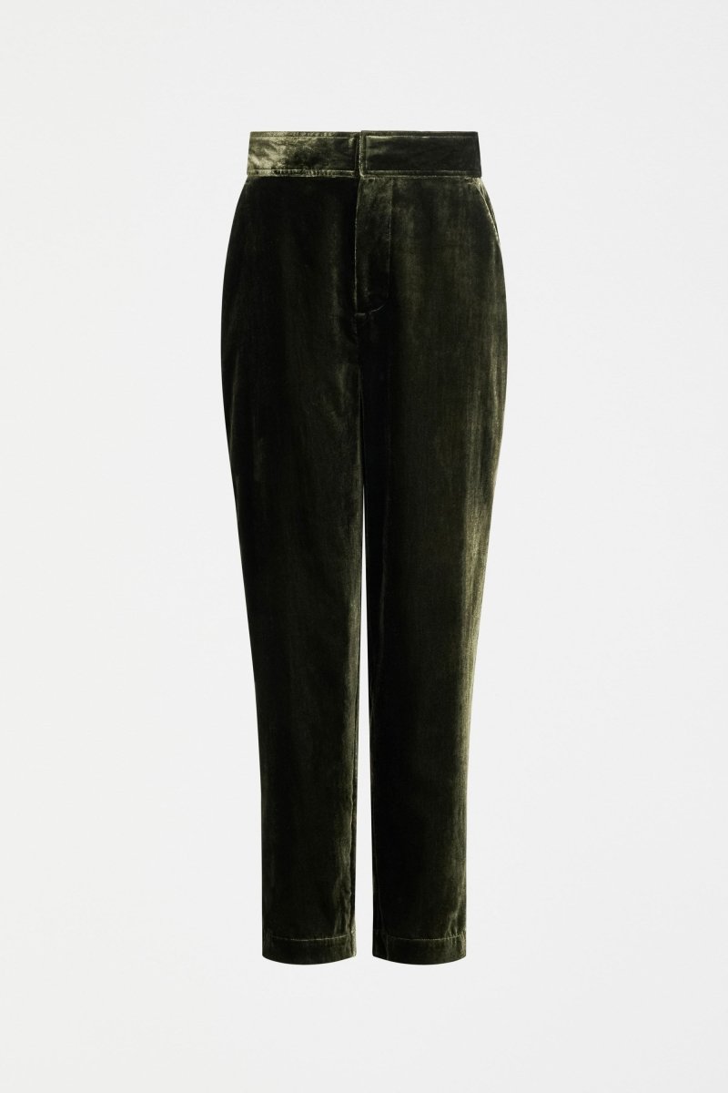Suuri Velvet Pant Pants & Jeans - ELK | DEEP OLIVE