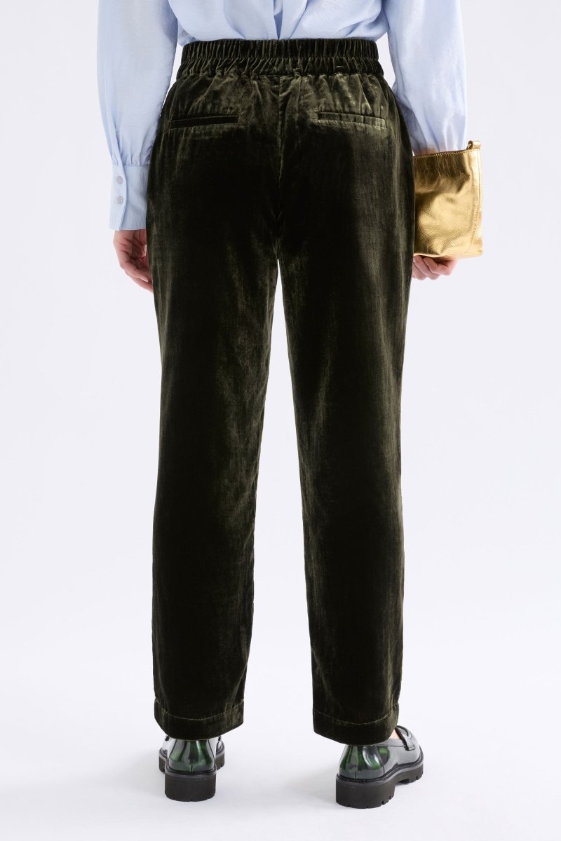 Suuri Velvet Pant Pants & Jeans - ELK | DEEP OLIVE