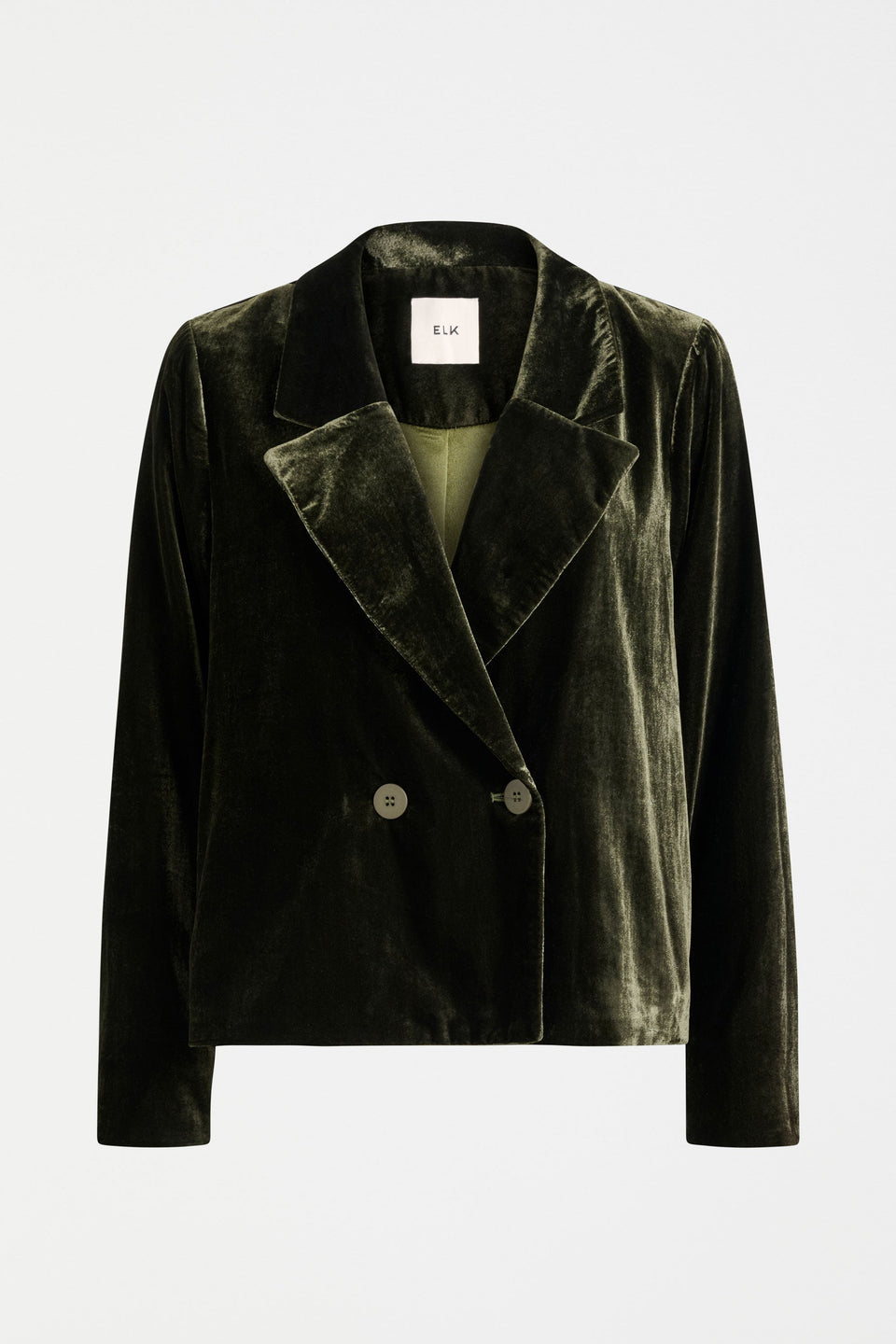 Suuri Double Breasted Blazer Jackets - ELK | DEEP OLIVE