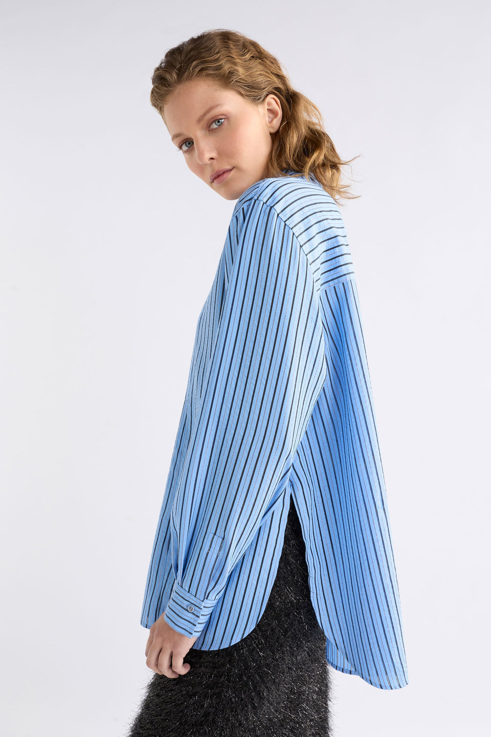 Hedi Shirt Tops - ELK | CHAMBRAY STRIPE