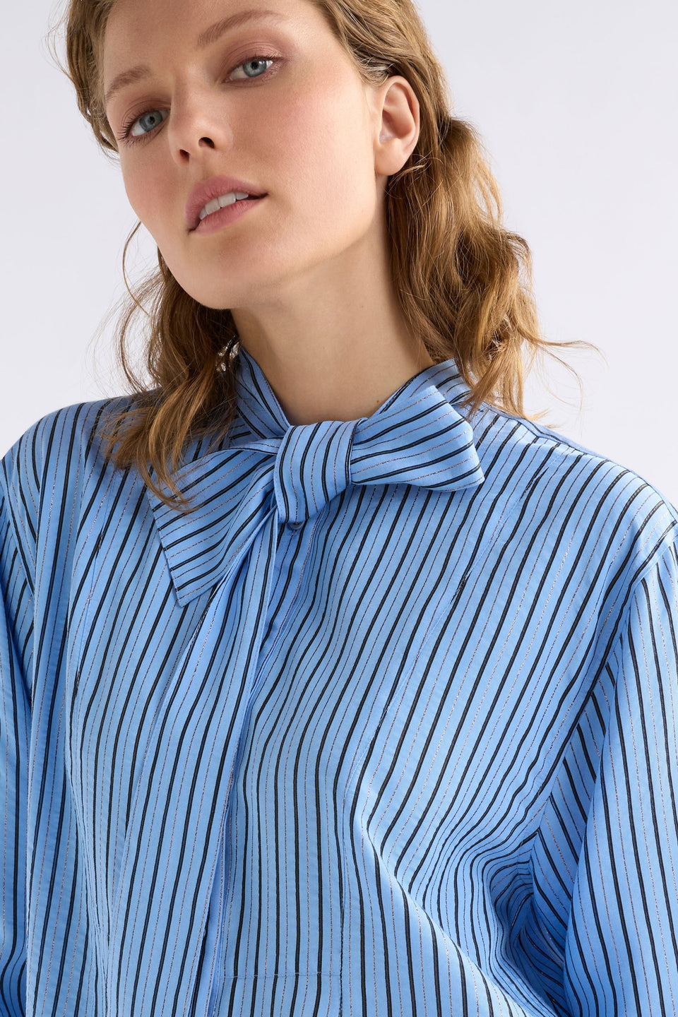 Hedi Shirt Tops - ELK | CHAMBRAY STRIPE