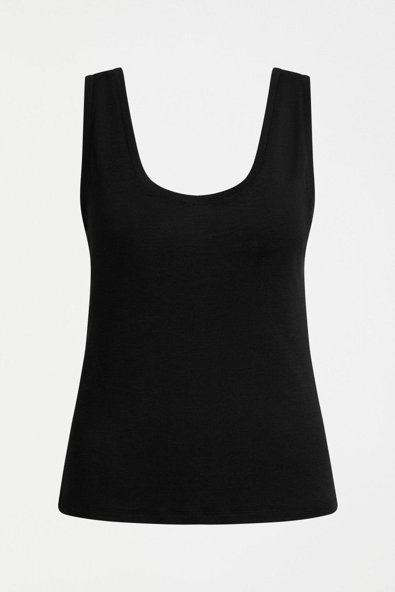 Merino Wool Tank Tops - ELK | BLACK