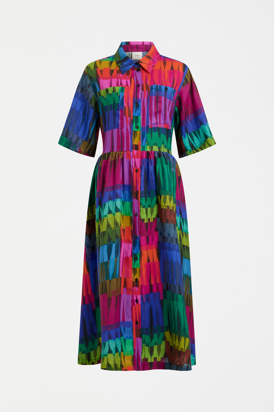 Llinen Light Dress Lind Print Dresses - ELK | LIND DARK PRINT