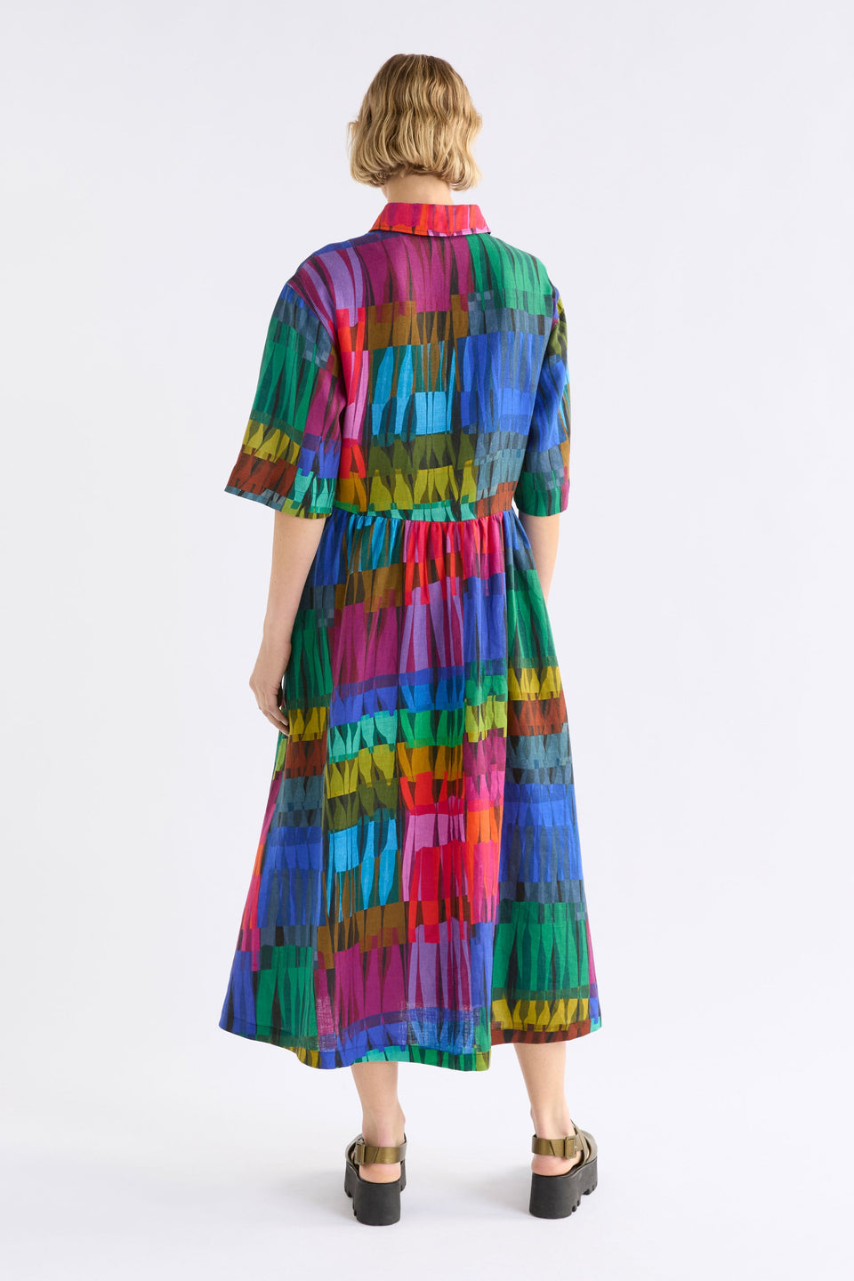 Llinen Light Dress Lind Print Dresses - ELK | LIND DARK PRINT