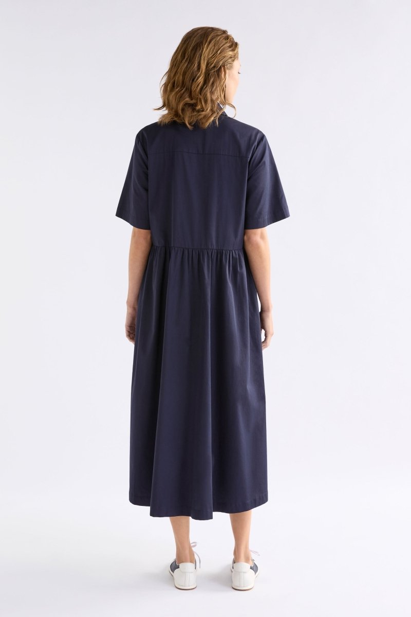 Eiren Shirt Dress Dresses - ELK | NEW NAVY FUCHSIA