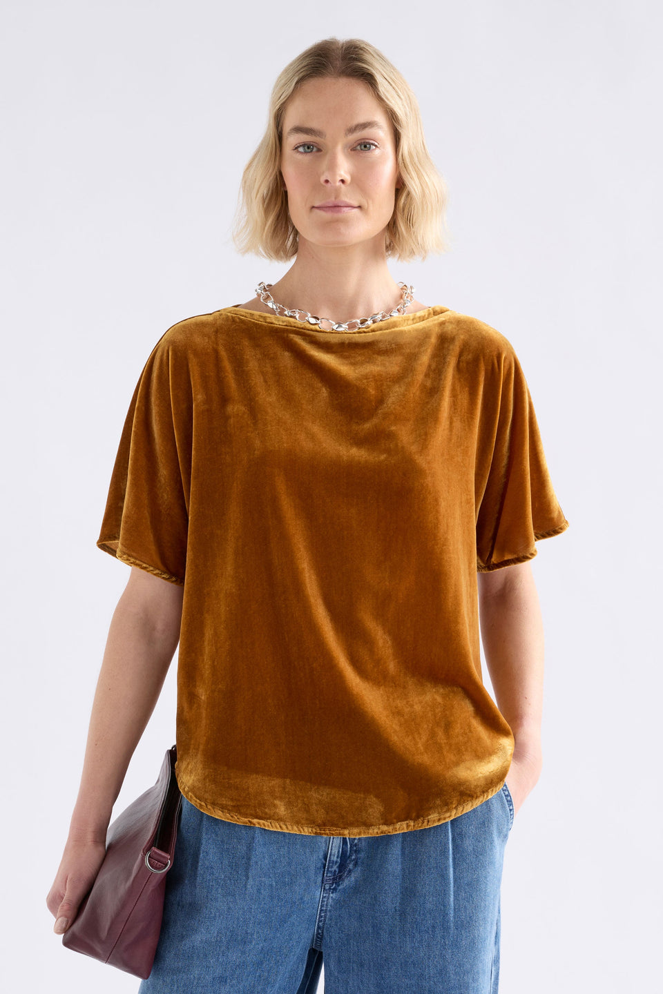 Velvet Soft Top Tops - ELK | GOLDEN
