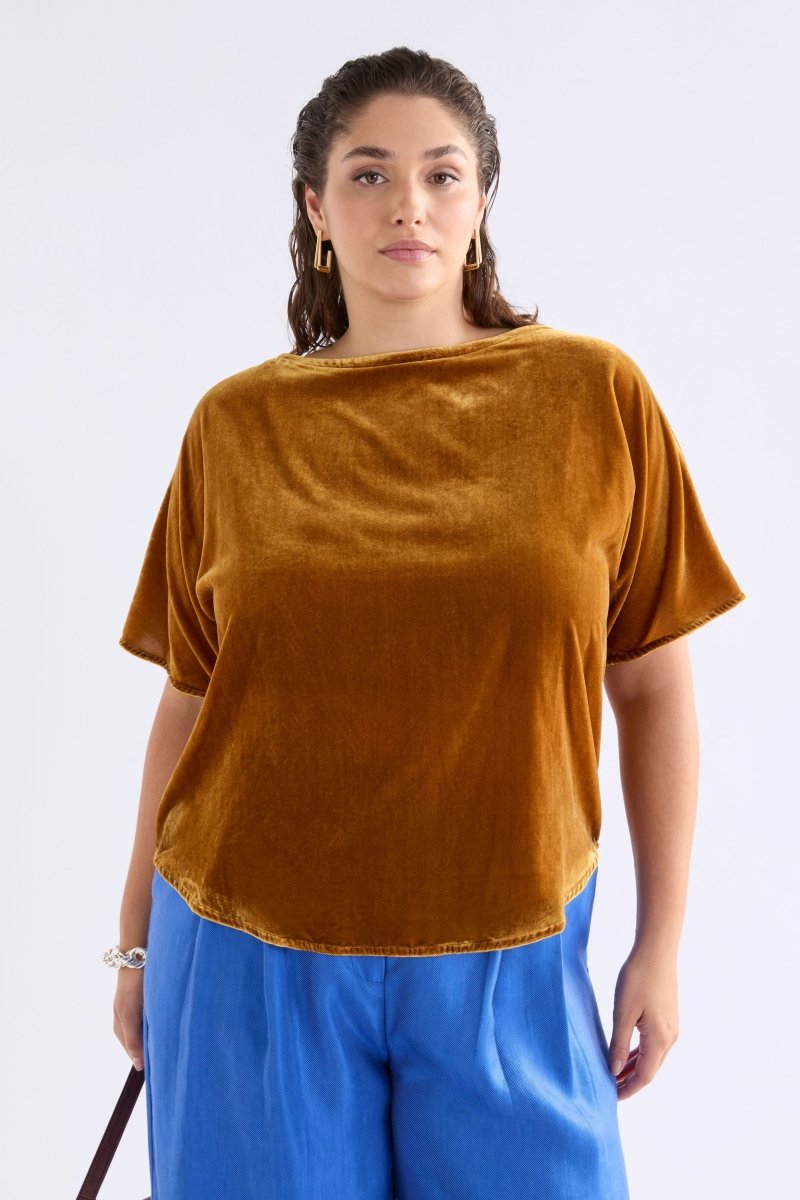 Velvet Soft Top Tops - ELK | GOLDEN