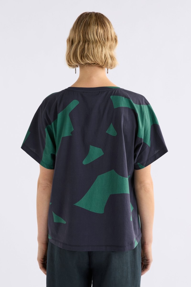 Haki Short Sleeve Tshirt Tops - ELK | TEAL TERA