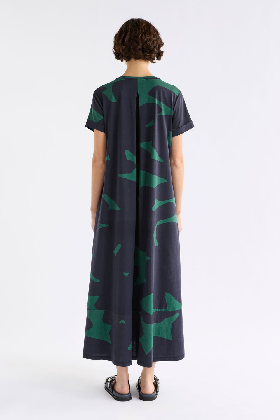 Haki Dress Teal Terra Print Dresses - ELK | TEAL TERA