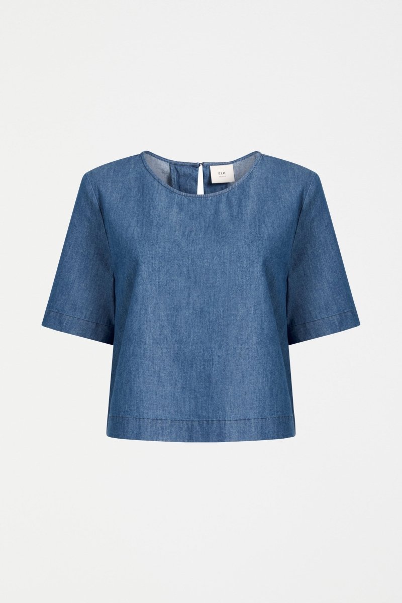 Denim Honnor Top Tops - ELK | MID BLUE DENIM