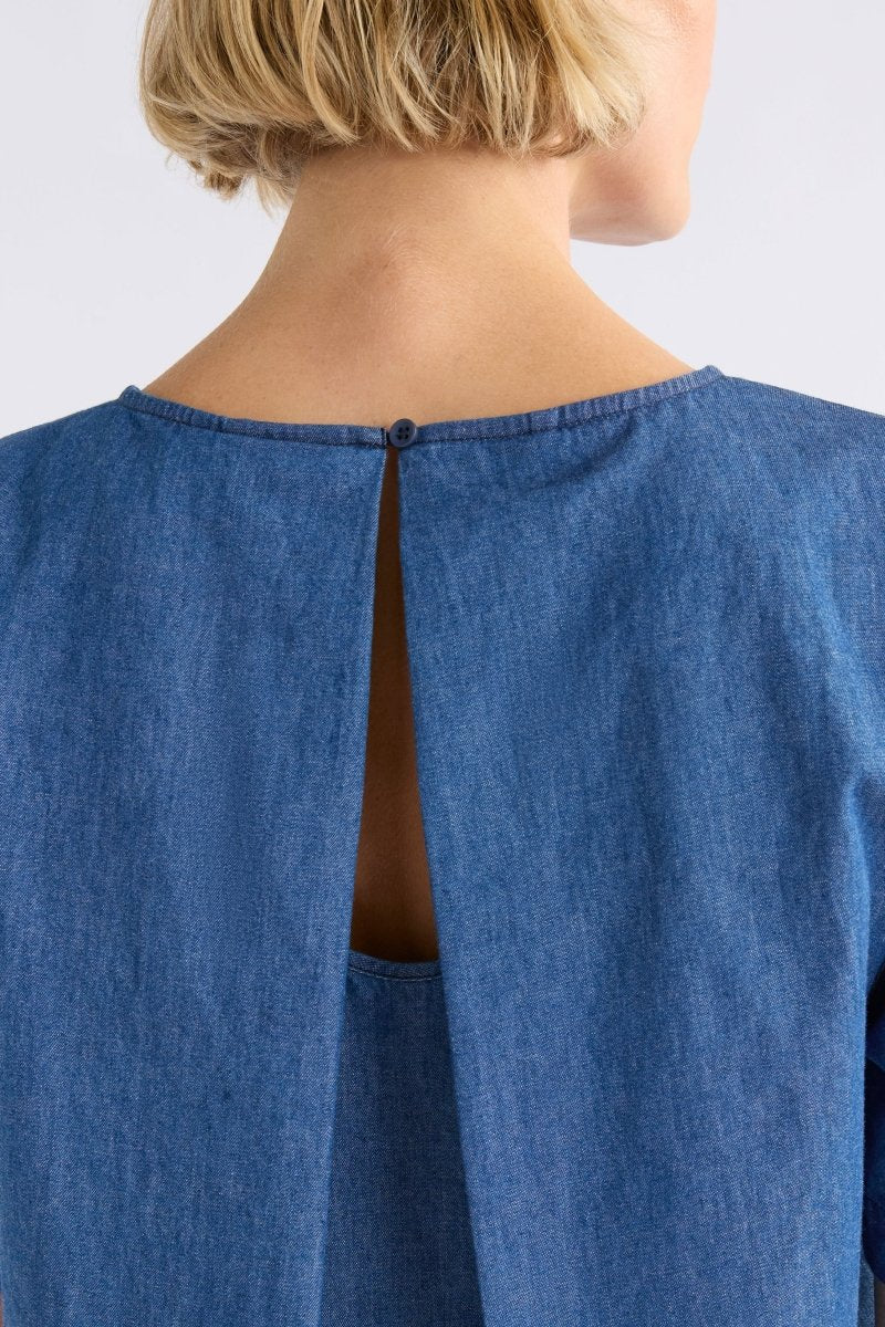 Denim Honnor Top Tops - ELK | MID BLUE DENIM