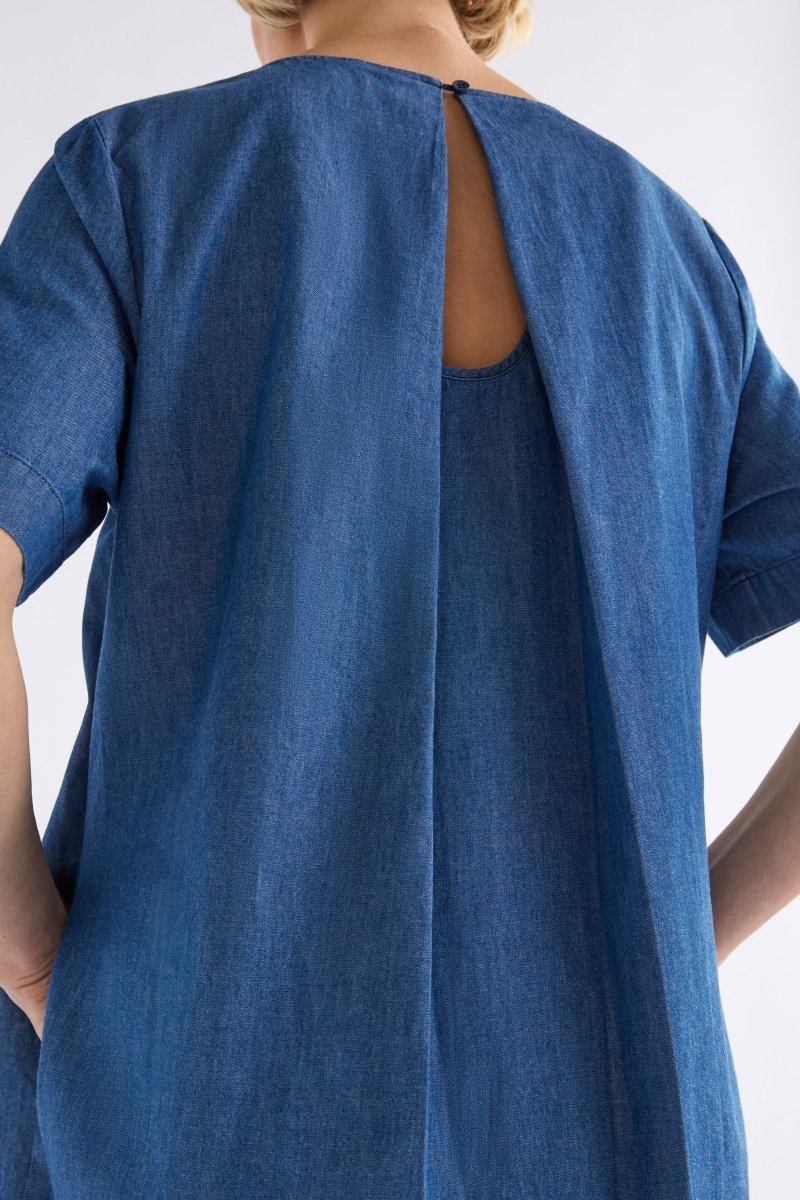 Denim Honnor Dress Dresses - ELK | MID BLUE DENIM