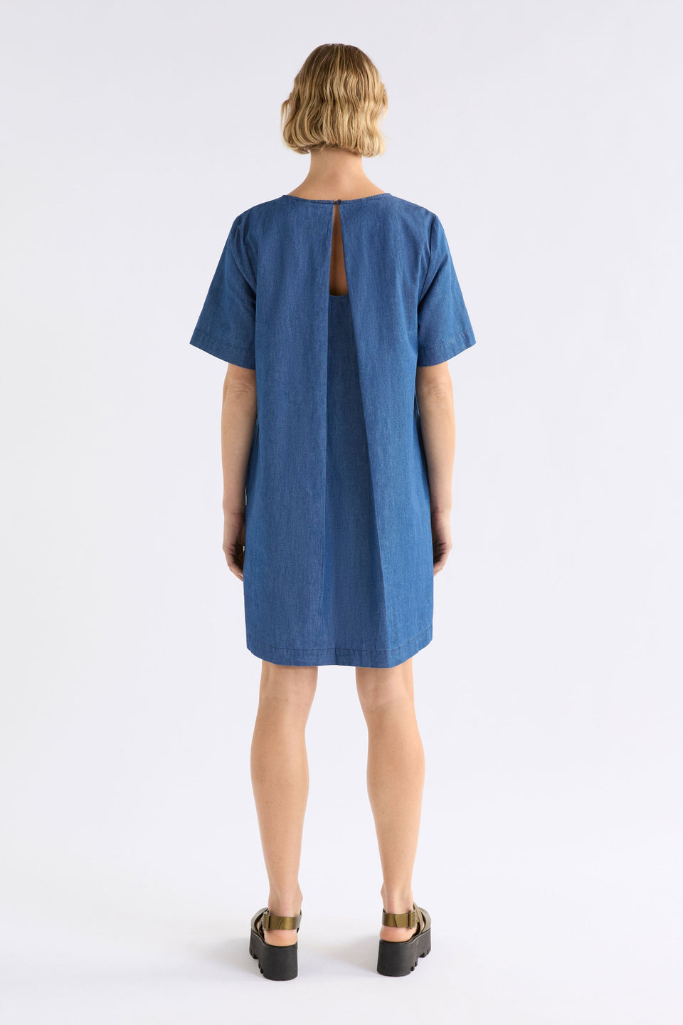 Denim Honnor Dress Dresses - ELK | MID BLUE DENIM
