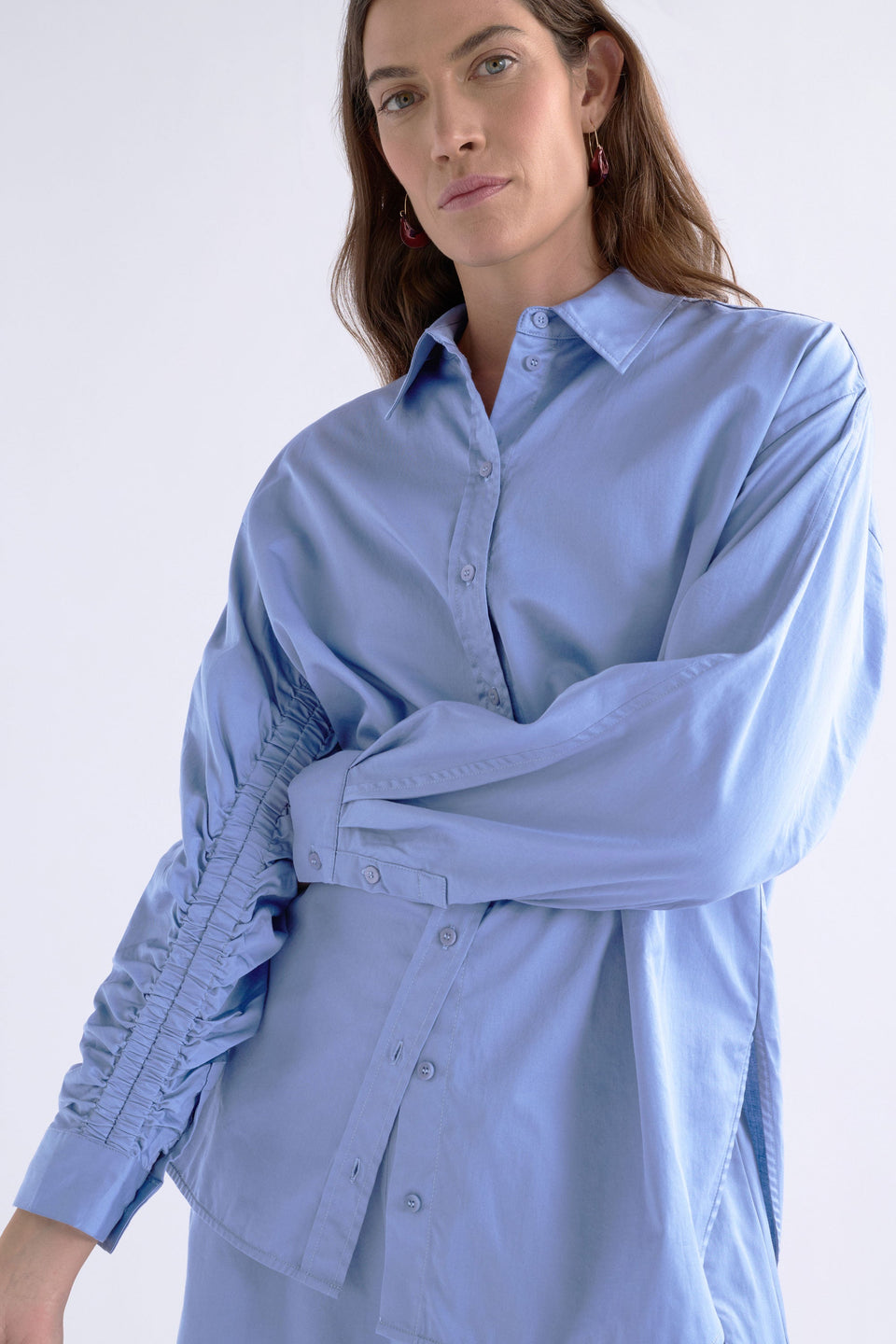 Sol Shirt Dusk Blue Tops - ELK | DUSK BLUE