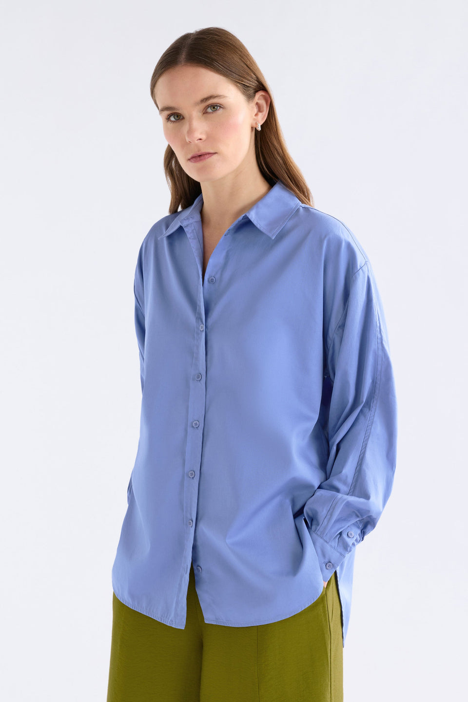 Sol Shirt Dusk Blue Tops - ELK | DUSK BLUE