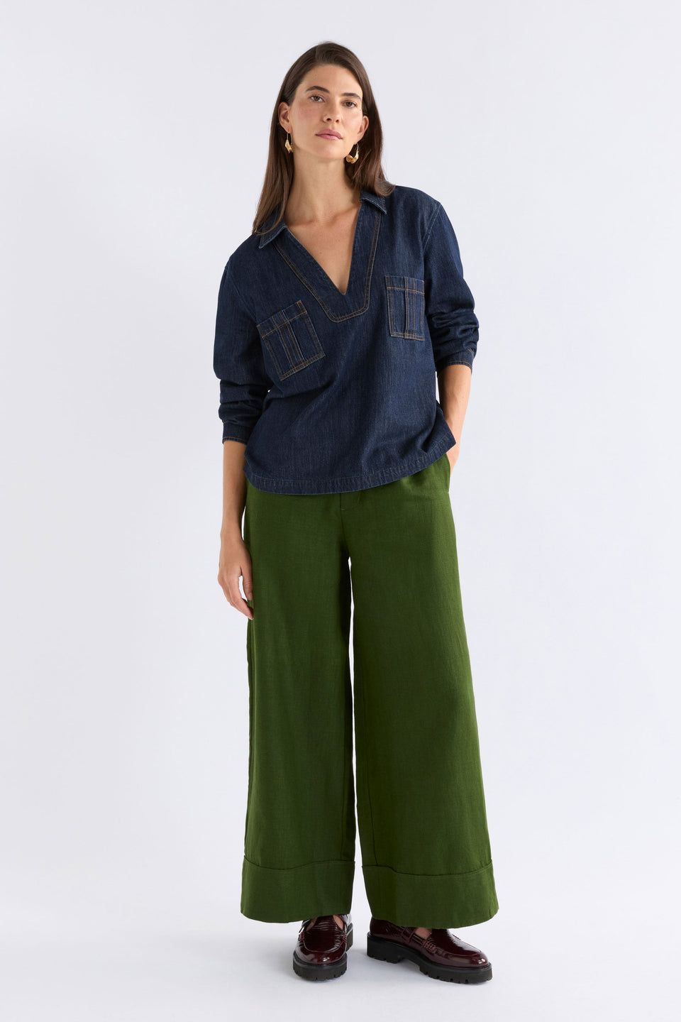 Valor Top Tops - ELK | DARK BLUE WASH