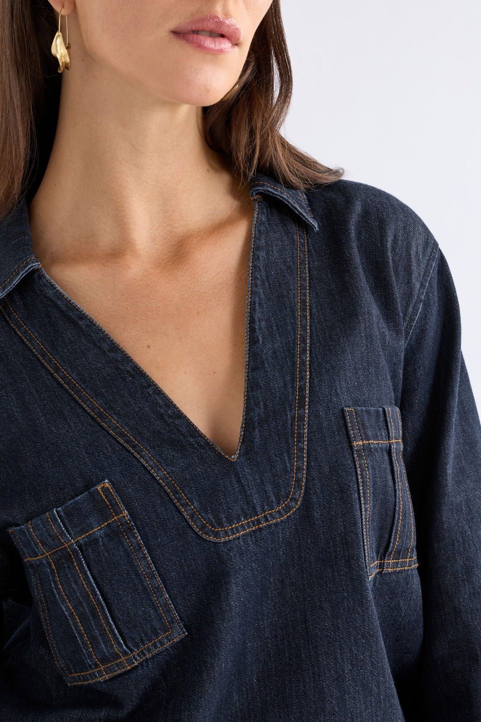 Valor Top Tops - ELK | DARK BLUE WASH