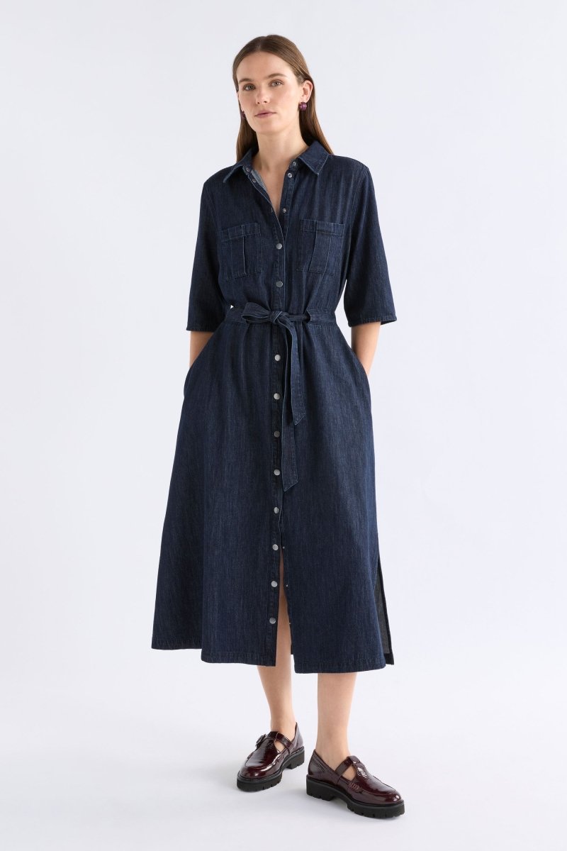 Valor Shirt Dress Dresses - ELK | DARK BLUE WASH