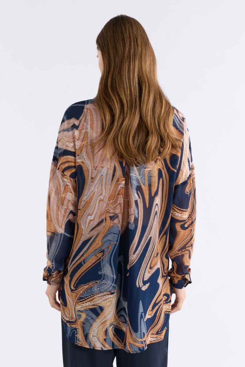 Eir Sheer Shirt Brandr Print Tops - ELK | BRANDR PRINT