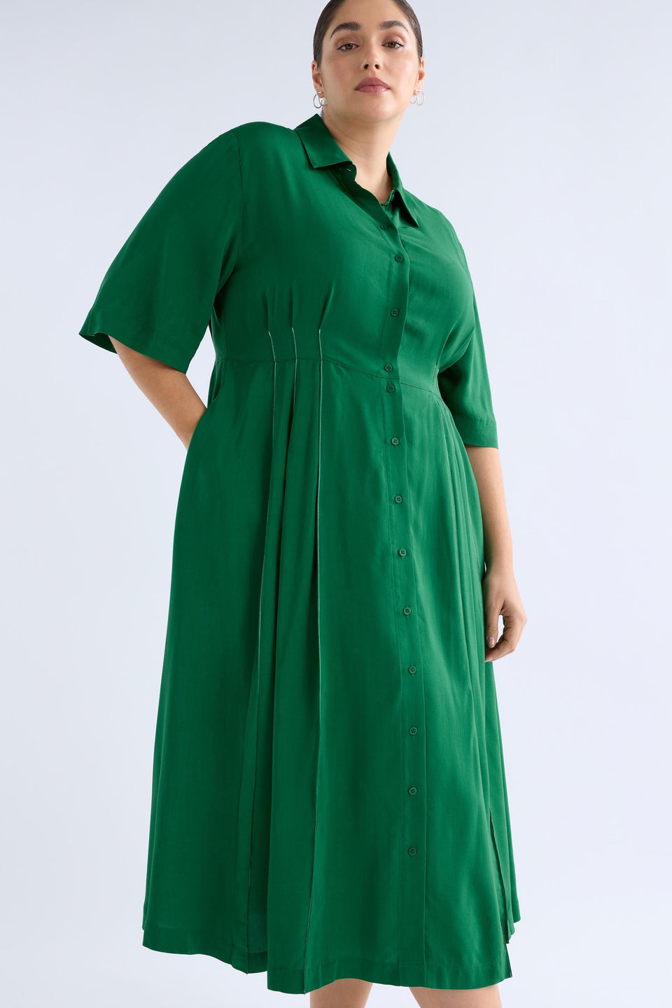 Neues Shirt Dress Dresses - ELK | LEAF GREEN