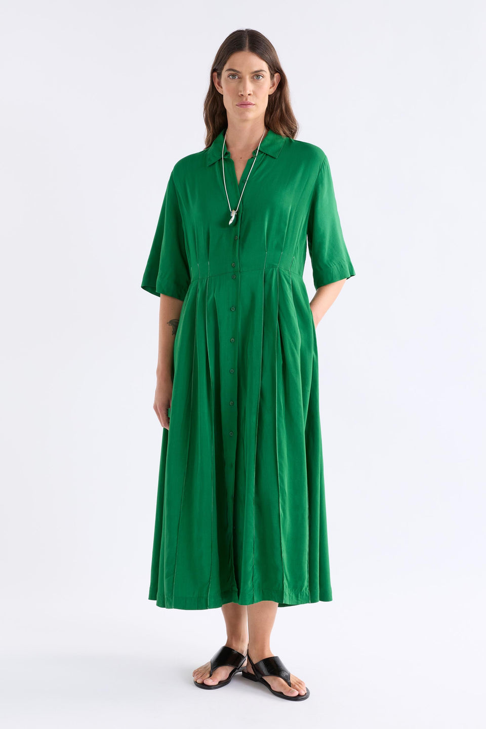 Neues Shirt Dress Dresses - ELK | LEAF GREEN
