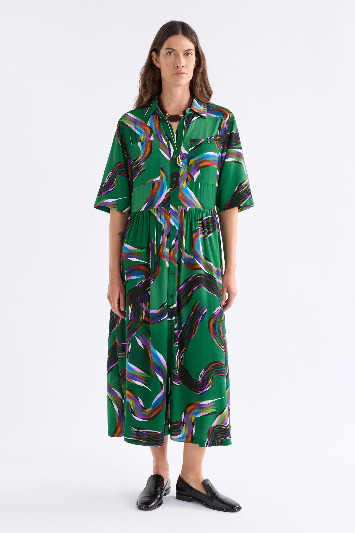 Metz Long Dress Dresses - ELK | FACET PRINT