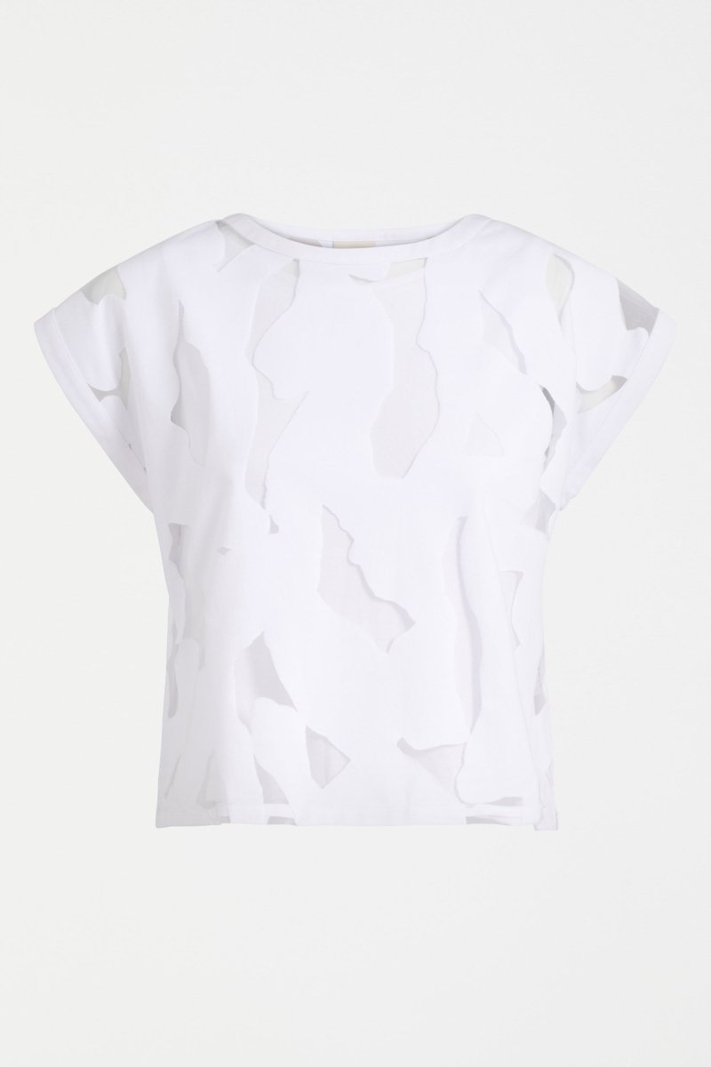 Varr Burnout Top White Tops - ELK | WHITE
