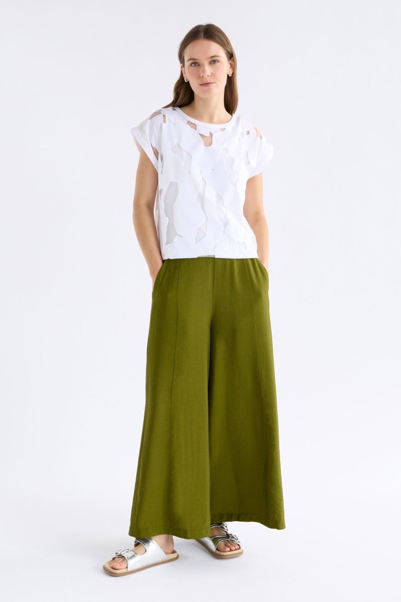 Varr Burnout Top White Tops - ELK | WHITE