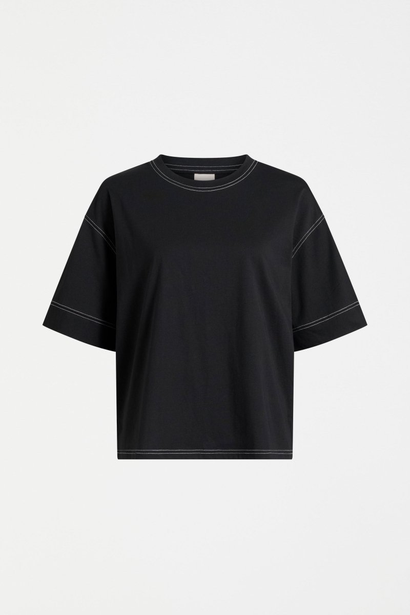 Famke T-Shirt Black Tops - ELK | BLACK