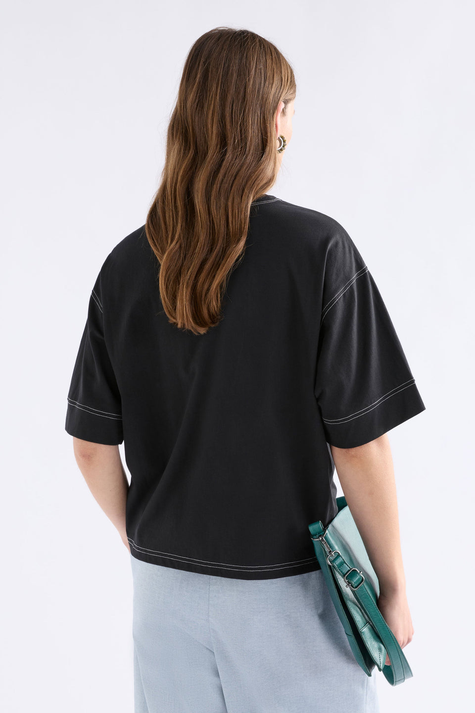 Famke T-Shirt Black Tops - ELK | BLACK